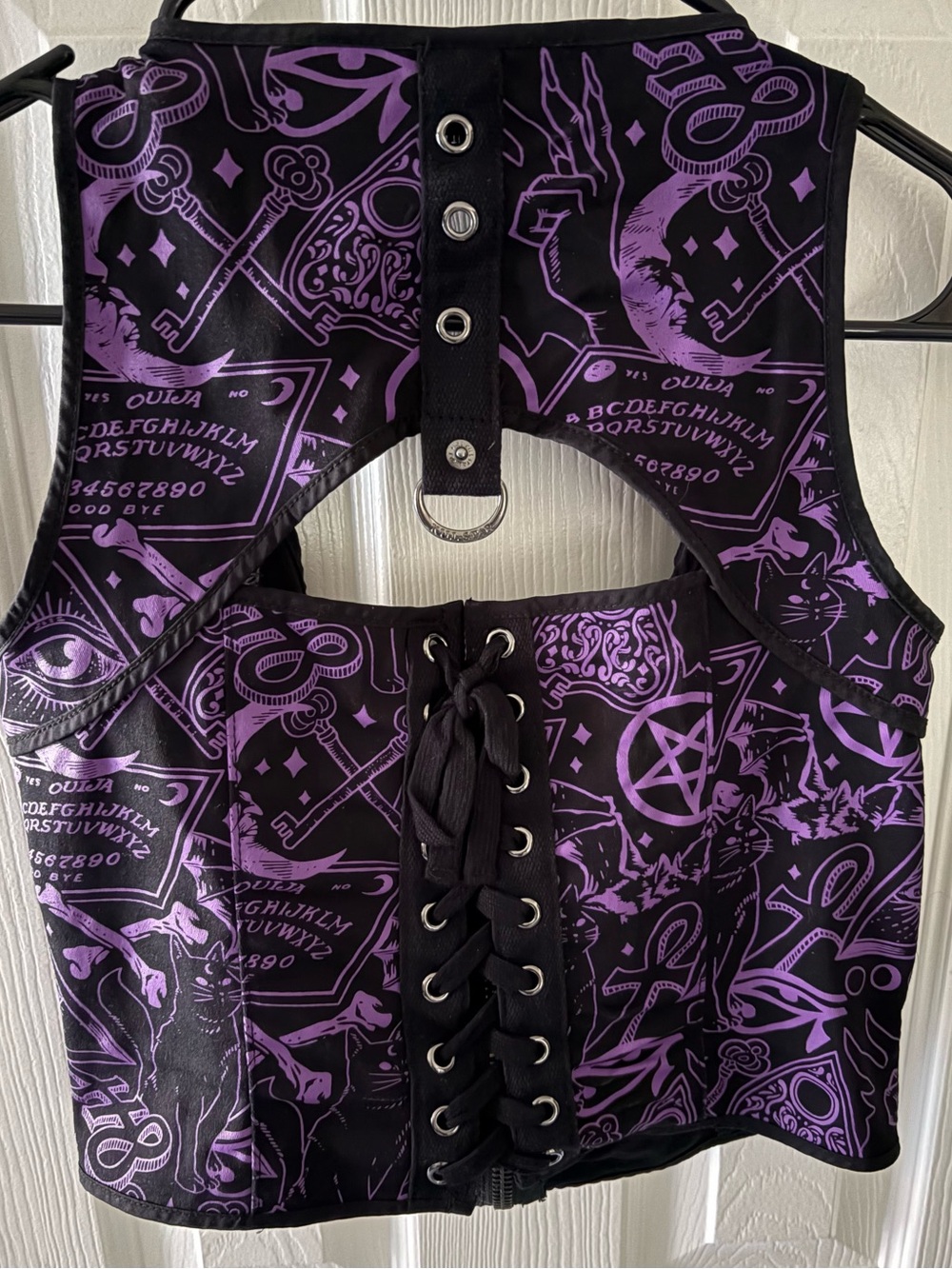 Killstar Pentagram Ouija Coven Witch Halter Top. Goth, Punk. Y2K. Glam Witch. - Picture 6 of 7